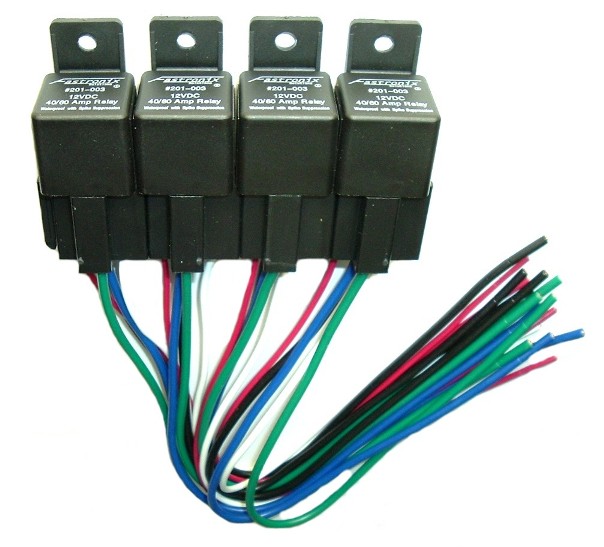 w/ Mounting Tab-201-001 30A Fastronix-12V Relay SPDT 